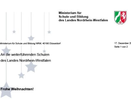 Weihnachtsbrief